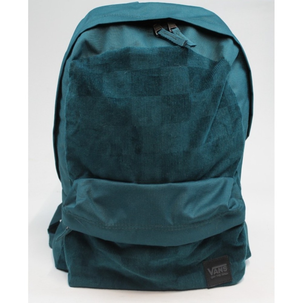 VANS Deana Corduroy Backpack Women Green Skateboard Logo Bag Unisex VN00021M60Q